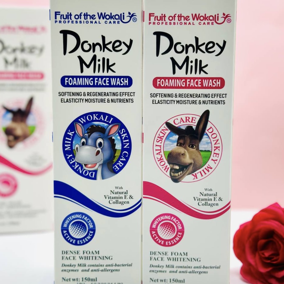 فوم شستشوی صورت وکالی مدل شیر الاغ مناسب انواع پوست حجم 150 میلی‌ لیتر